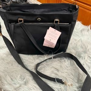 New Kate Spade Handbag medium black satchel and crossbody